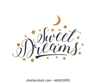 Sweet Dreams Alphabet Typography Font Text Stock Vector (Royalty Free ...