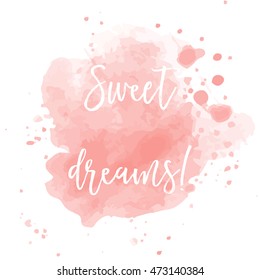 sweet dreams background, illustration in vector format