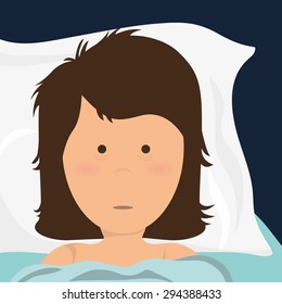 Sweet dreams design, vector illustration eps 10.