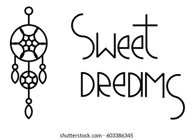 Sweet Dreams Dream Catcher Logo