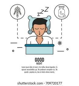Sweet dreams and good sleep infographic