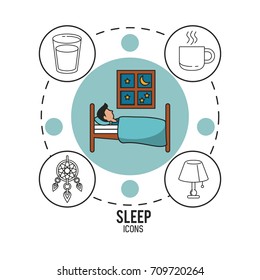 Sweet dreams and good sleep infographic