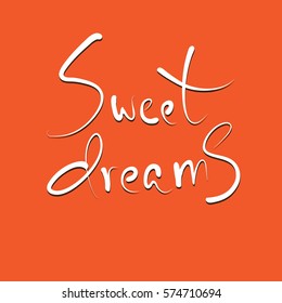 Sweet dreams greeting card.