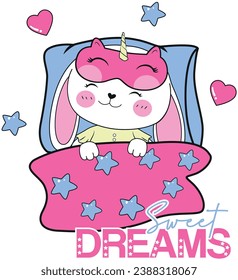 SWEET DREAMS RABBIT CUTE LOVE STAR