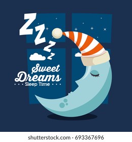 sweet dreams sleeping time icon