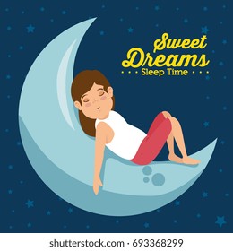 sweet dreams sleeping time icon