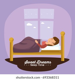 sweet dreams sleeping time icon