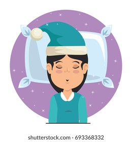 sweet dreams sleeping time icon
