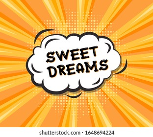 sweet dreams speech bubble banner poster text sticker