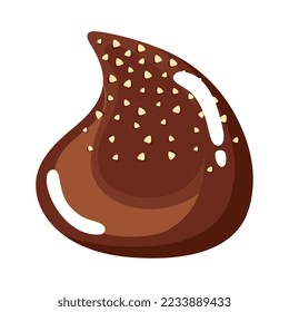 sweet drop chocolate candy icon