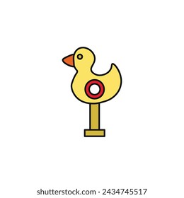 sweet duck vector type icon