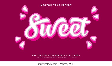 Sweet editable text effect Template suitable for fresh fruit theme