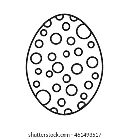 sweet egg paint colorfull isolated icon design, vector illustration graphic