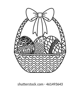 sweet egg paint colorfull isolated icon design, vector illustration graphic