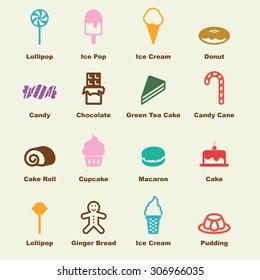 sweet elements, vector infographic icons