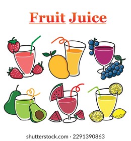 Sweet exotic juice splash. Whole and sliced papaya, cherry, peach, grapefruit and orange in a sweet juice or cocktail with splashes and drops isolated vector and illustrations.