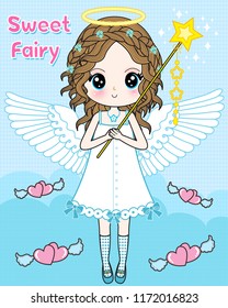 Sweet Fairy with magic stick