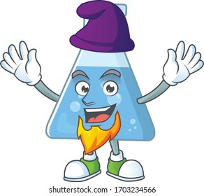 Sweet fairytale of blue chemical bottle Elf cartoon character