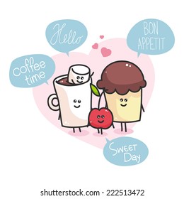 sweet family - with individual objects