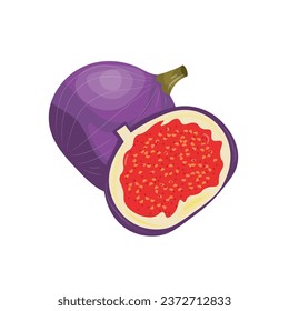 Sweet figs on white background