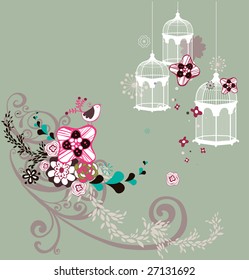 sweet flora bird cage