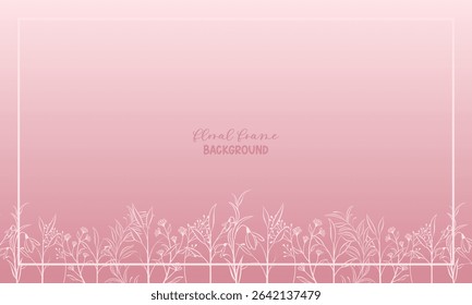 Sweet floral foliage background design for poster, banner, website and advertisement