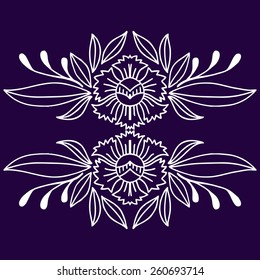 Sweet floral patterns reflect the nature. 