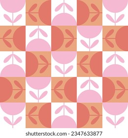 Sweet florals on white background, Retro 80's vector elements collection. Distort forms with patterns, risograph textures for fabric designs, SHOTLISTretro.