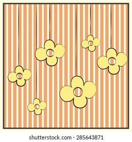 sweet flower background, illustration in vector format