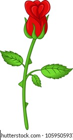 sweet flower rose cartoon