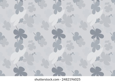 Sweet Flower Seamless Pattern. Vintage 70s Style Flower Background Illustration. Colorful Pastel Color Groovy Artwork Bundle, Y2k Nature Backgrounds With Spring Plants.