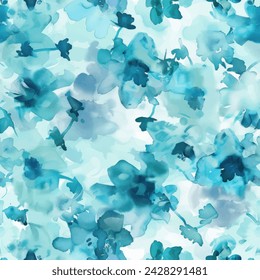 Sweet flower watercolor seamless pattern.soft pastel colors water color seamless pattern for beauty products or other.