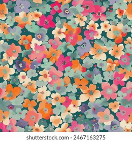 Sweet flower watercolor seamless pattern.soft pastel colors water color seamless pattern for beauty products or other.