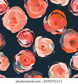 Sweet flower watercolor seamless pattern.soft pastel colors water color seamless pattern for beauty products or other.