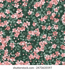 Sweet flower watercolor seamless pattern.soft pastel colors water color seamless pattern for beauty products or other.