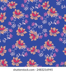 Sweet flower watercolor seamless pattern.soft pastel colors water color seamless pattern for beauty products or other.