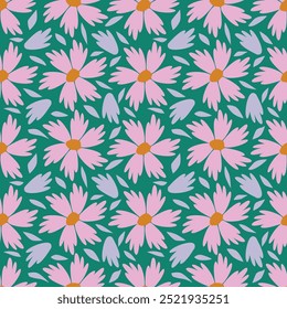Sweet flower watercolor seamless pattern.soft pastel colors water color seamless pattern for beauty products or other.