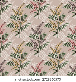 Sweet flower watercolor seamless pattern.soft pastel colors water color seamless pattern for beauty products or other.