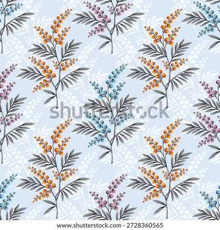 Sweet flower watercolor seamless pattern.soft pastel colors water color seamless pattern for beauty products or other.