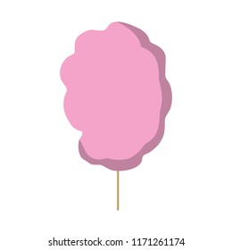 sweet fluffy candy floss snack
