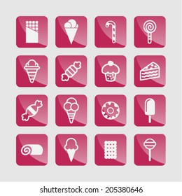 Sweet food icons