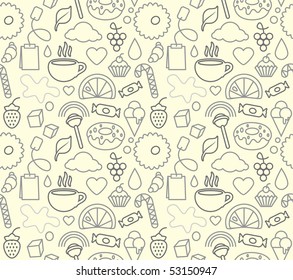 sweet food seamless texture background