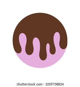Sweet food symbol. Caramel icon. Logo. Vector eps 10.