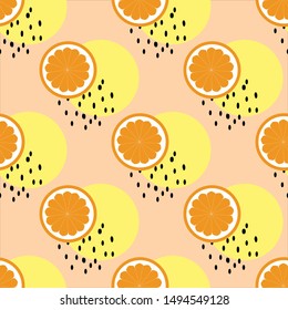 Sweet and fresh fruits Seamless Pattern Illustration. Can use for print, template, fabric, presentation, textile, banner, poster, wallpaper, poster