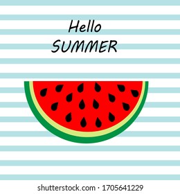 sweet, fresh  watermelon pattern   illustration. summer fruit