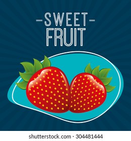 sweet fruits design, vector illustration eps10 graphic 