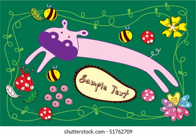 sweet garden of hippo