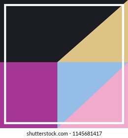 Sweet geometric colorful design for scraf. 
