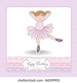 Sweet Girl Birthday Greeting Card