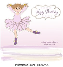 Sweet Girl Birthday Greeting Card